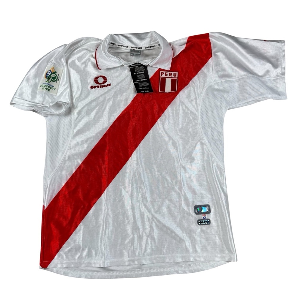 SOLD***Peru National Team Soccer Jersey Optimus FIFA World Cup Germany 2006